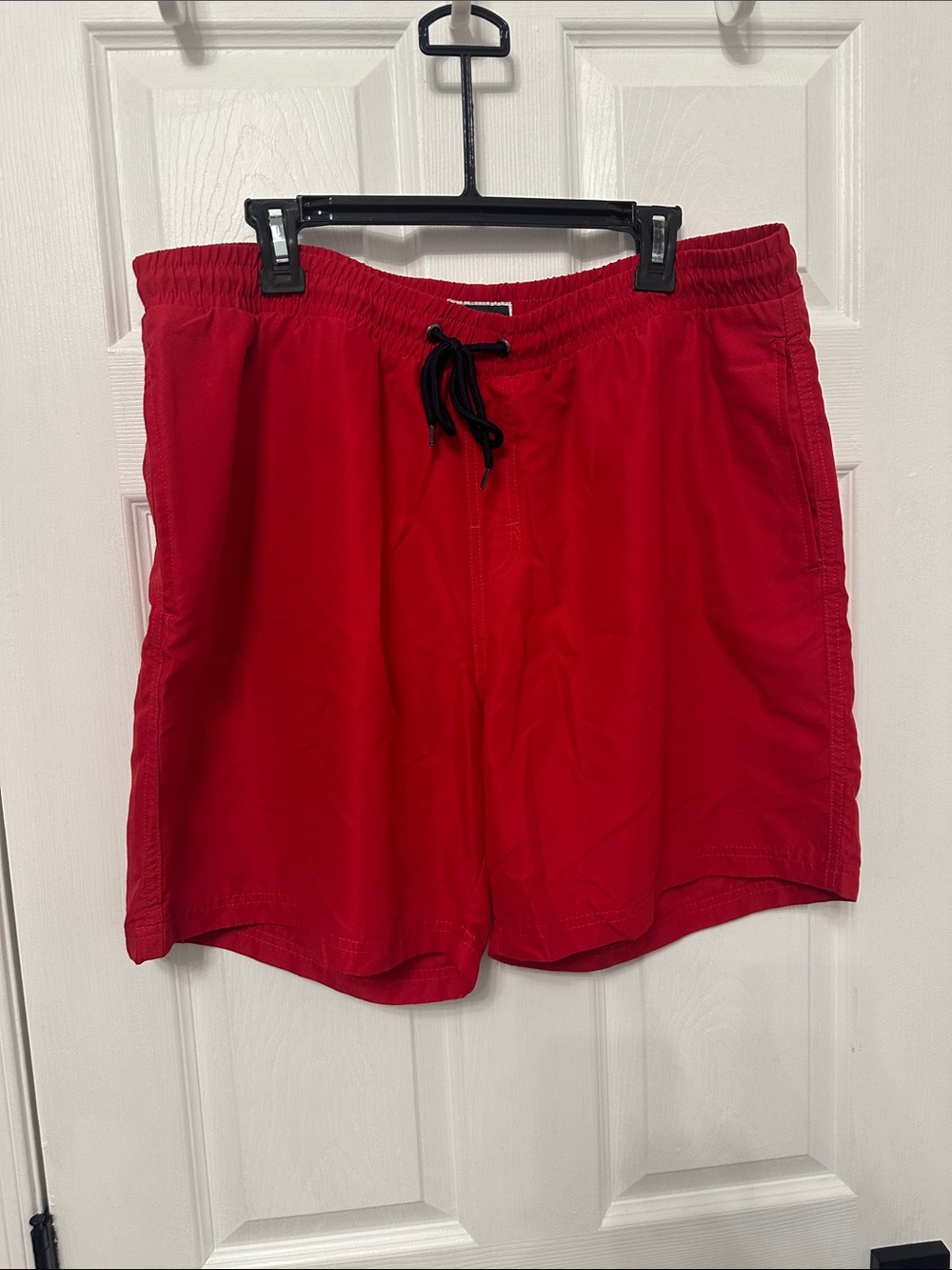 Club Room Red Swim Trunks with Black Drawstring worn once